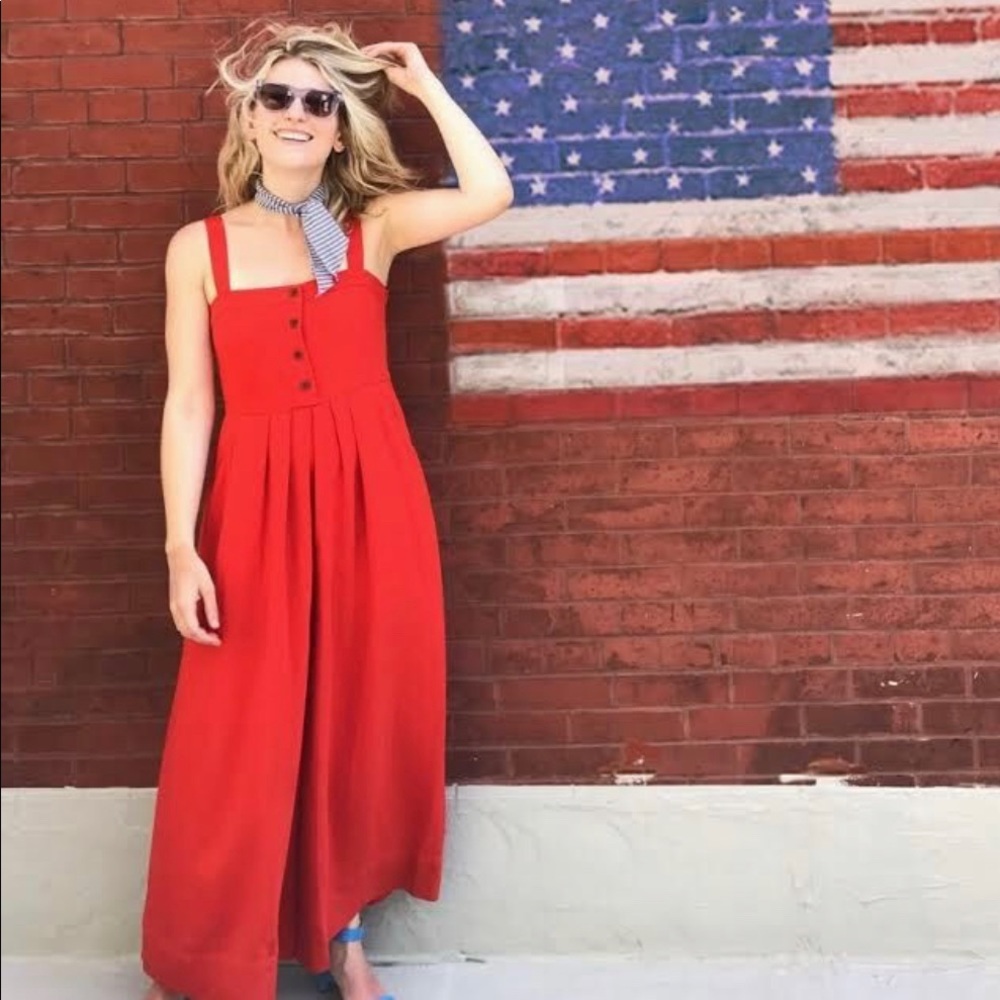 Steven Alan Jumpsuit. Beautiful red-orange size small